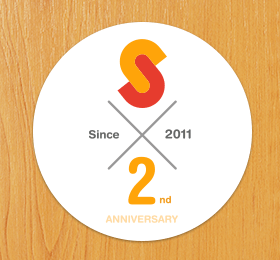 今回限りの2周年記念スペシャルSumallyステッカー！ もちろん非売品です！