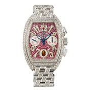 Franck Muller Tonneau-Shaped Automatic Chronograph Bracelet Watch